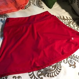 Fila red tennis skirt 14 inch length